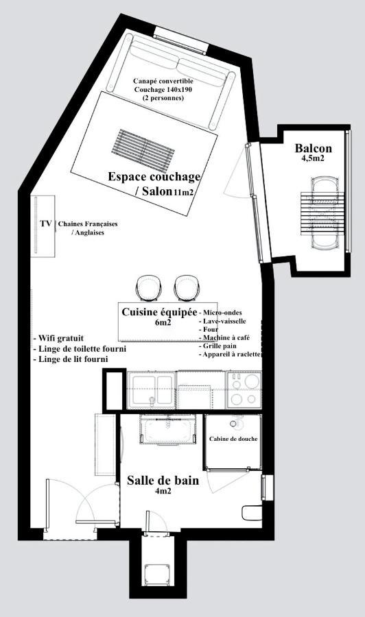 Studio Primeveres - Centre Village - Aravistour 圣简德斯科特 外观 照片