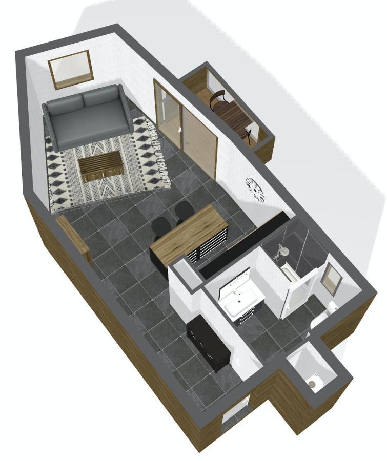 Studio Primeveres - Centre Village - Aravistour 圣简德斯科特 外观 照片
